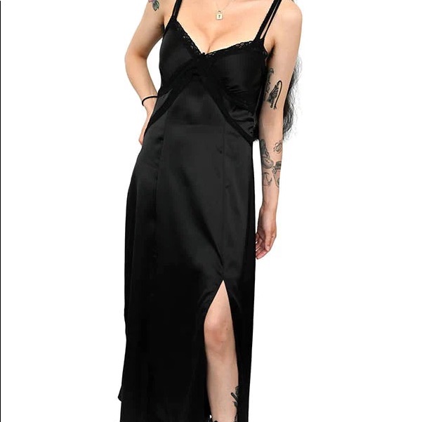 Foxblood Miss World Satin Maxi
